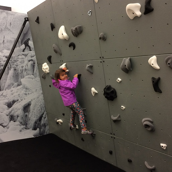 Fiber rock climbing wall Water Zorb