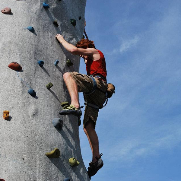 Fiber rock climbing wall Water Zorb