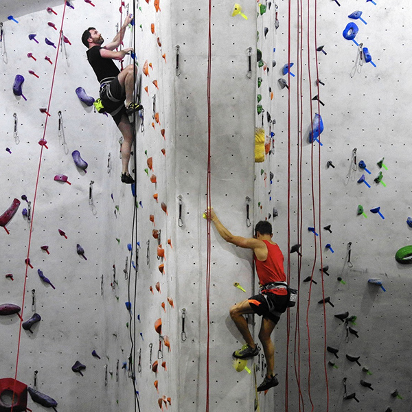 Fiber rock climbing wall Water Zorb